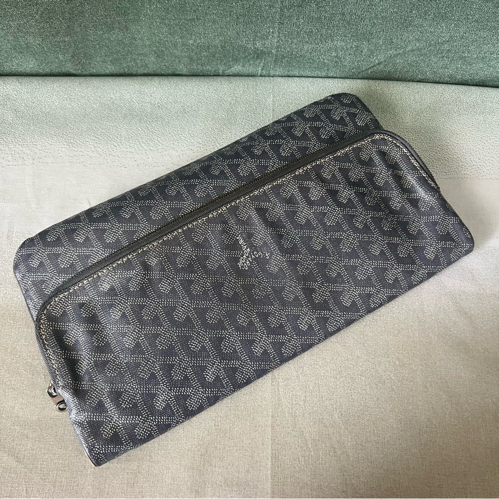 Goyard Sainte-Marie MM Foldable Clutch Grey Goyardine SHW